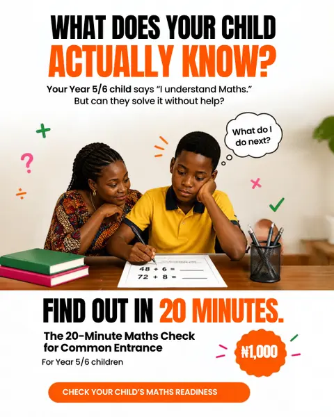 20-MINUTES MATH CHECK FOR COMMON ENTRANCE - YEAR 5/6