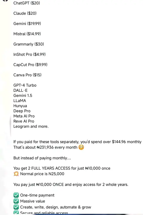 65+ AI Tools Subscriptions