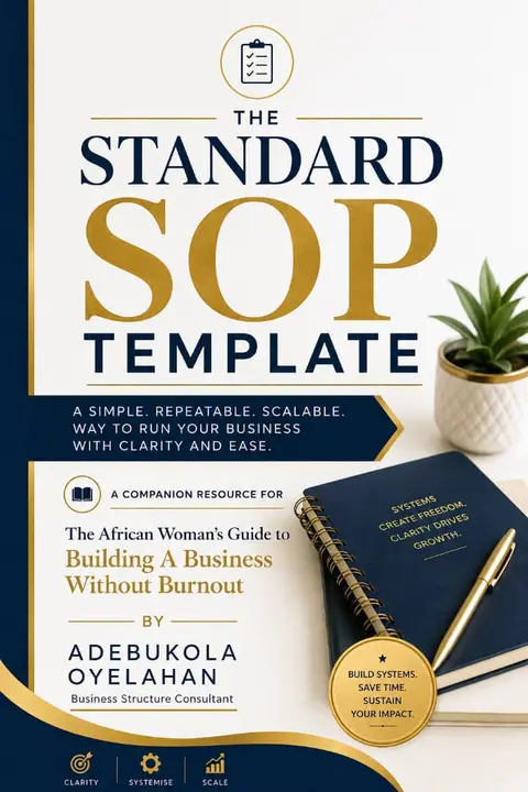 THE AFRICAN WOMAN'S GUIDE - STANDARD SOP TEMPLATE