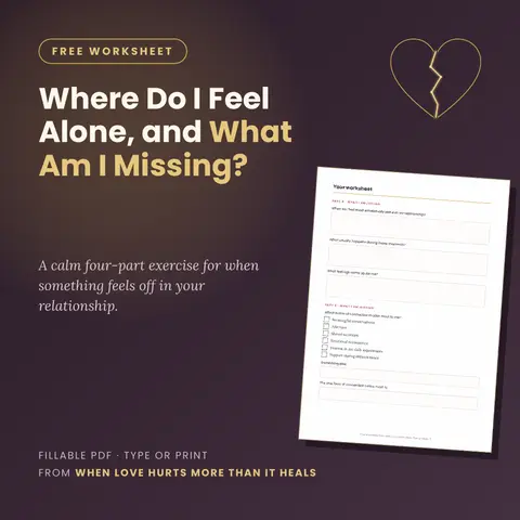 Where Do I Feel Alone, and What Am I Missing? A Free Worksheet
