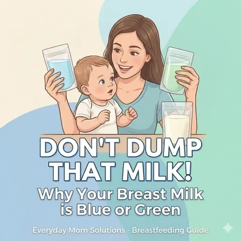 Don't Dump That Milk! 🛑 Why Your Breast Milk is Blue or Green"