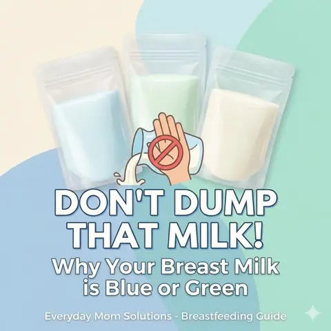 Don't Dump That Milk! 🛑 Why Your Breast Milk is Blue or Green"