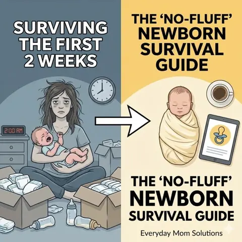 Surviving the First 2 Weeks: The 'No-Fluff' Newborn Survival Guide"