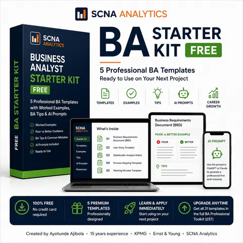 5 Professional BA Templates with Worked Examples & AI Prompts