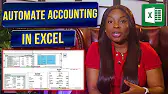 Automated Accounting Ledger, Trial Balance, Income Statement and Balance Sheet