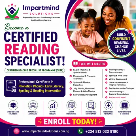 BECOME A CERTIFIED READING SPECIALIST
