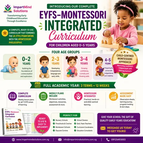 Complete EYFS-Montessori Integrated Curriculum
