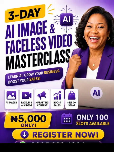 3-DAY AI IMAGE & FACELESS AI VIDEO MASTERCLASS