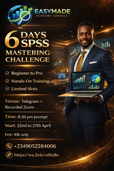 6 Days SPSS MASTERING CHALLENGE