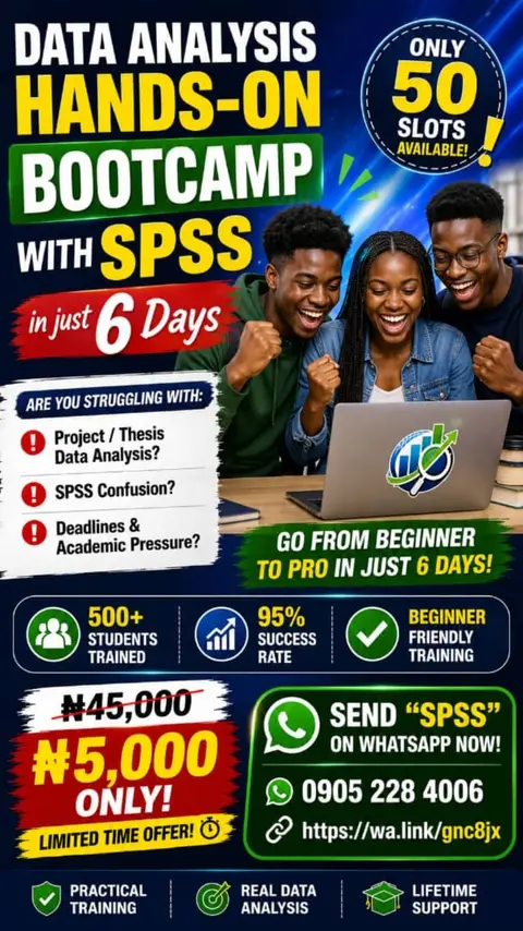 MASTER DATA ANALYSIS IN JUST 6 DAYS: A Hands-On SPSS Bootcamp