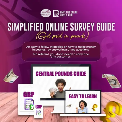 SIMPLIFIED ONLINE SURVEY GUIDE (GET PAY IN POUNDS)