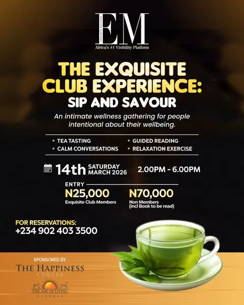 Exquisite Magazine Club Experience - SIP & SAVOUR