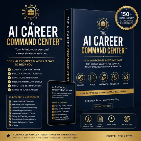 The AI Career Command Center™ — 150+ AI Prompts & Workflows