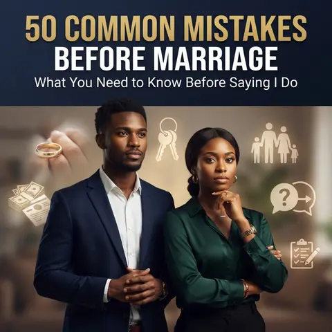 50 COMMON MISTAKES TO AVOID BEFORE MARRIAGE (The Conversations, Decisions & Warning Signs You Should Not Ignore Before Saying “I Do")
