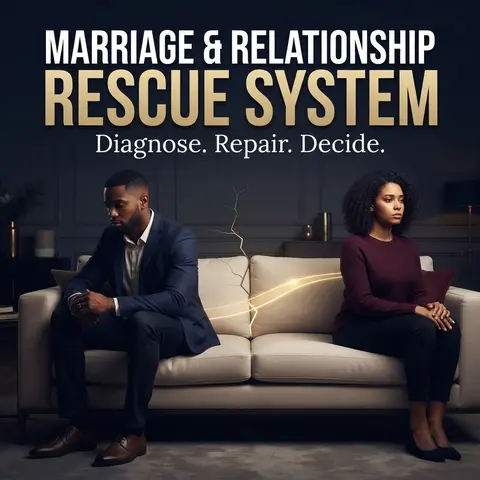 MARRIAGE & RELATIONSHIP RESCUE SYSTEM (How to Diagnose What Is Actually Breaking Your Relationship, Rebuild Connection, and Make Clear Decisions Before You Lose Years)