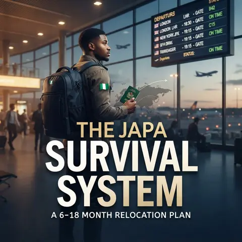 THE JAPA SURVIVAL SYSTEM (How To Leave Nigeria Using A Realistic 6 - 18 Months Plan)