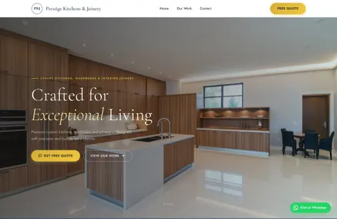 Prestige Kitchens & Joinery — Premium PHP Template for Custom Kitchen & Joinery Businesses