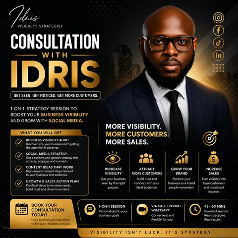 Consultation For Ikorodu Business Owners and Vendors