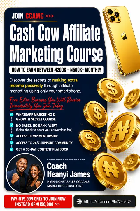 CASH COW AFFILLIATE MARKETING COURSE