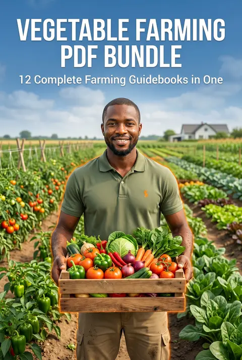 12 Complete Vegetables Farming Guide Books Bundle