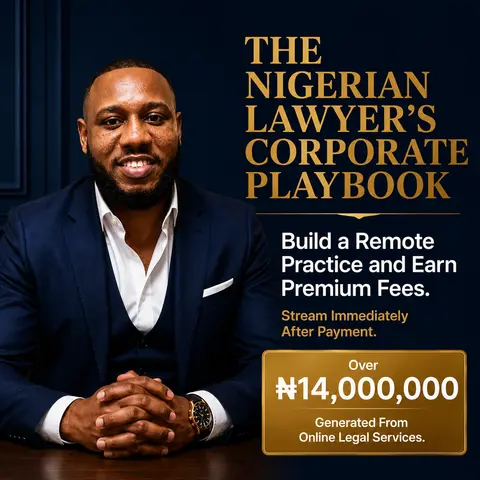 The Nigerian Lawyer's Corporate Playbook — Build a Remote Practice and Earn Premium Fees
