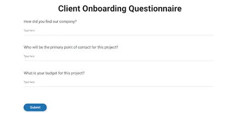 CLIENT'S ONBOARDING QUESTIONNAIRE FOR YOUR COPY AND CONTENT WRITING CLIENTS