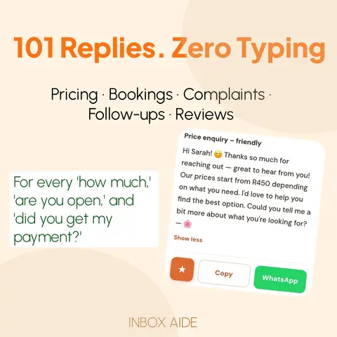 The Reply Vault | Turn Repetitive Customer Messages Into One-Tap Replies