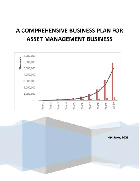 Comprehensive Business Plan for Assets Management Business