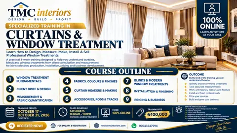 CURTAIN AND WINDOW TREATMENT CLASS