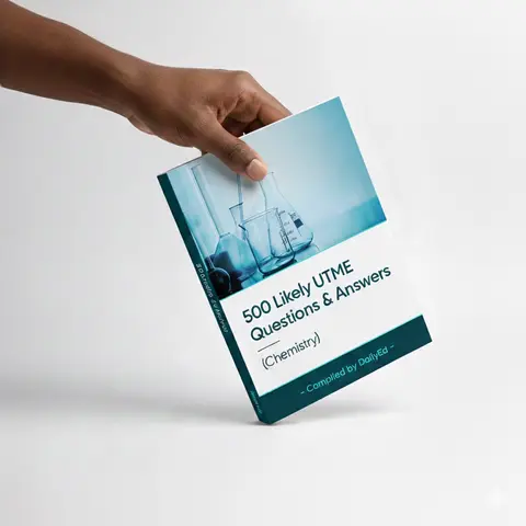 CHEMISTRY UTME : 500 Likely Questions with Answers