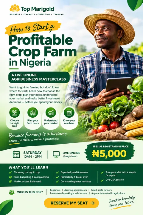 HOW TO START A PROFITABLE CROP FARM IN NIGERIA