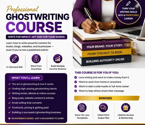 GHOST WRITING COURSE FOR BEGINNERS