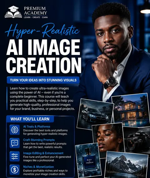 HYPER-REALISTIC AI IMAGE CREATION COURSE