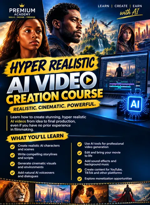HYPER REALISTIC AI VIDEO CREATION COURSE
