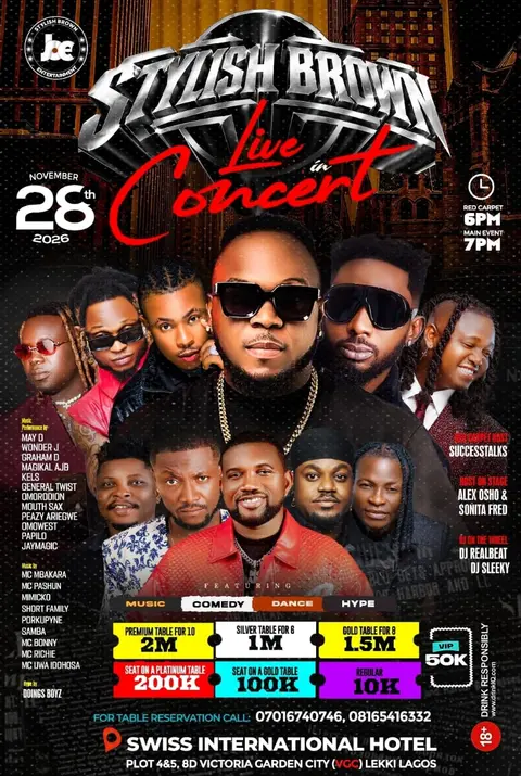 STYLISH BROWN ENTERTAINMENT LIVE IN CONCERT