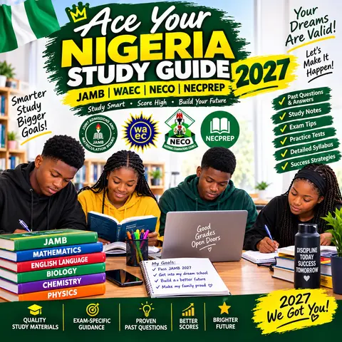 Ace Your Nigeria Study Guide Jamb,Waec, Necoprep