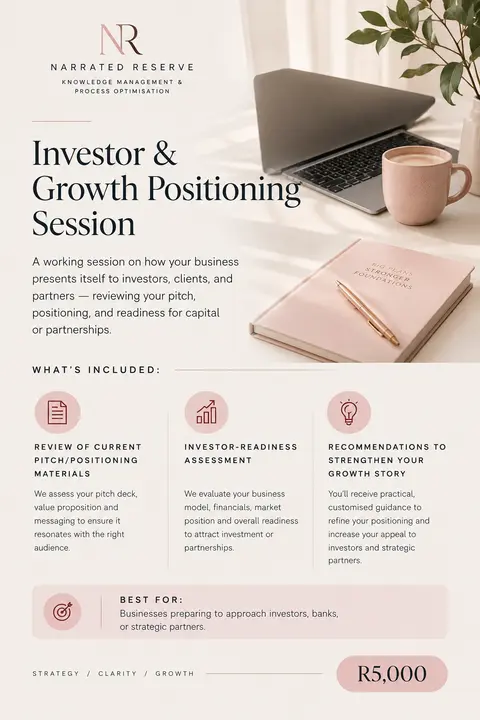 Investor & Growth Positioning Session