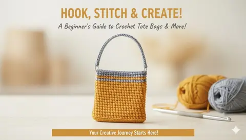 Cross-Stitched Tote Bag