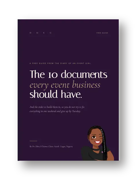 10 Documents Every Event Business Needs