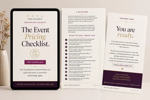 The Event Pricing Checklist