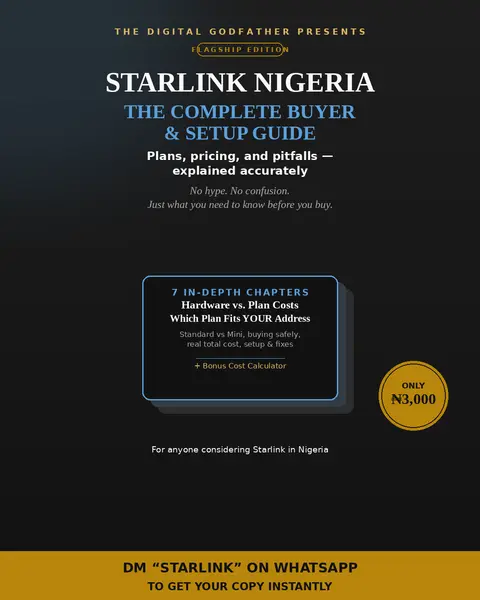Starlink Nigeria Buyer & Setup Guide | Plans, Pricing & Pitfalls Explained