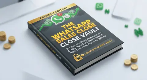 THE WHATSAPP SALES CLOSE VAULT: 10 Copy-Paste Scripts to Turn "How Much?" Leads into Bank Transfers.