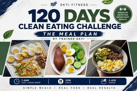 120days clean eating challenge. THE MEAL PLAN.