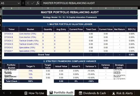 The 75/15/10 Portfolio Audit Template — Smart Money Excel System for Nigerian Investors