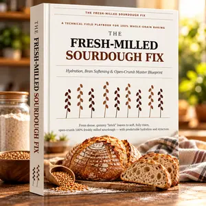 The Fresh-Milled Sourdough Fix - Hydration, Bran Softening & Open-Crumb Master Blueprint for 100% Whole-Grain Sourdough