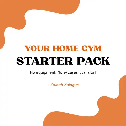 Home Gym Starter Pack with Tracker: All You Need to Start Working Out From Home (No Equipment Needed)
